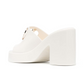 Vlogo Signature Rubber Mules 100MM - White