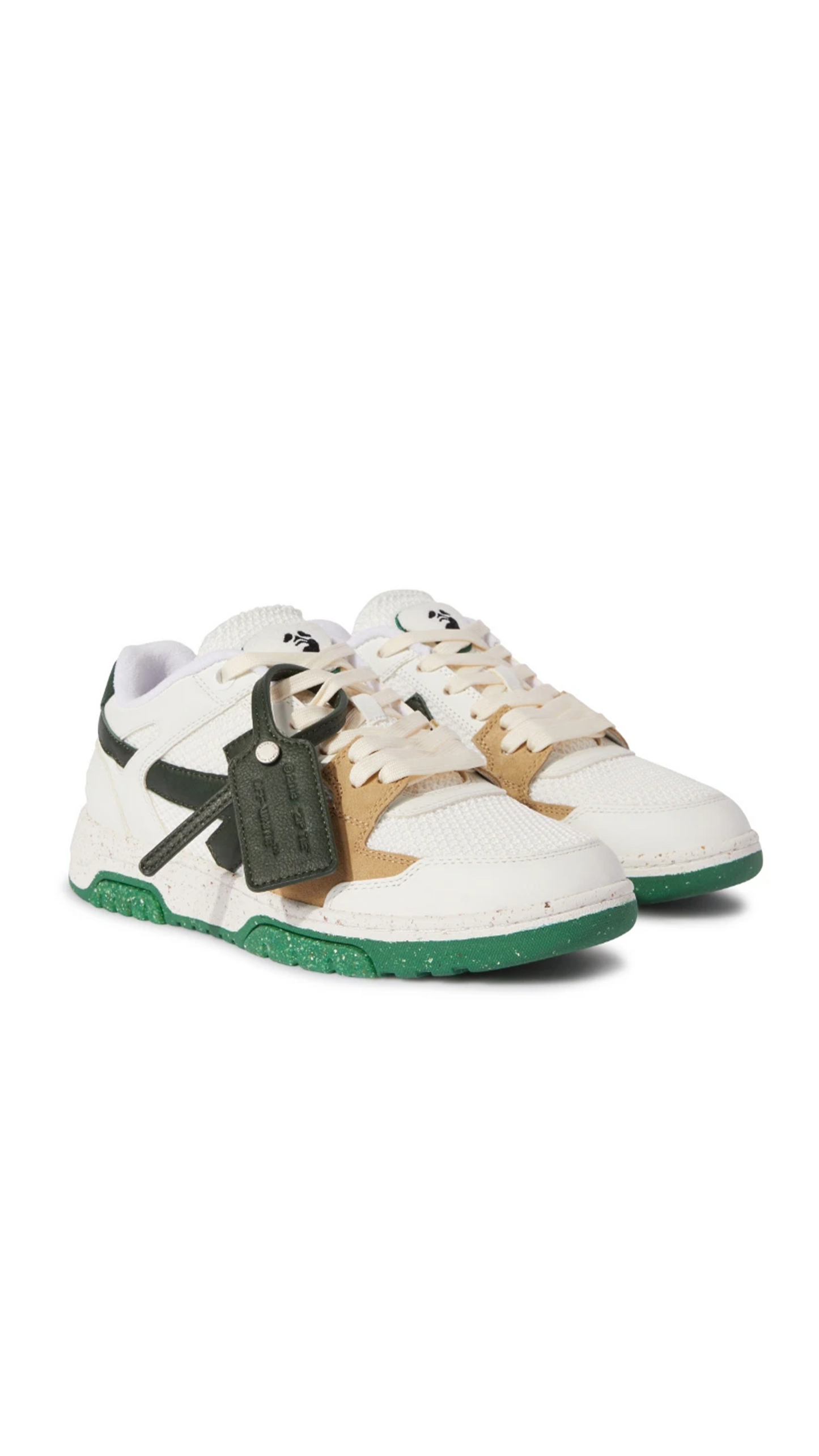 Slim Out of Office sneaker - White/Green/Beige