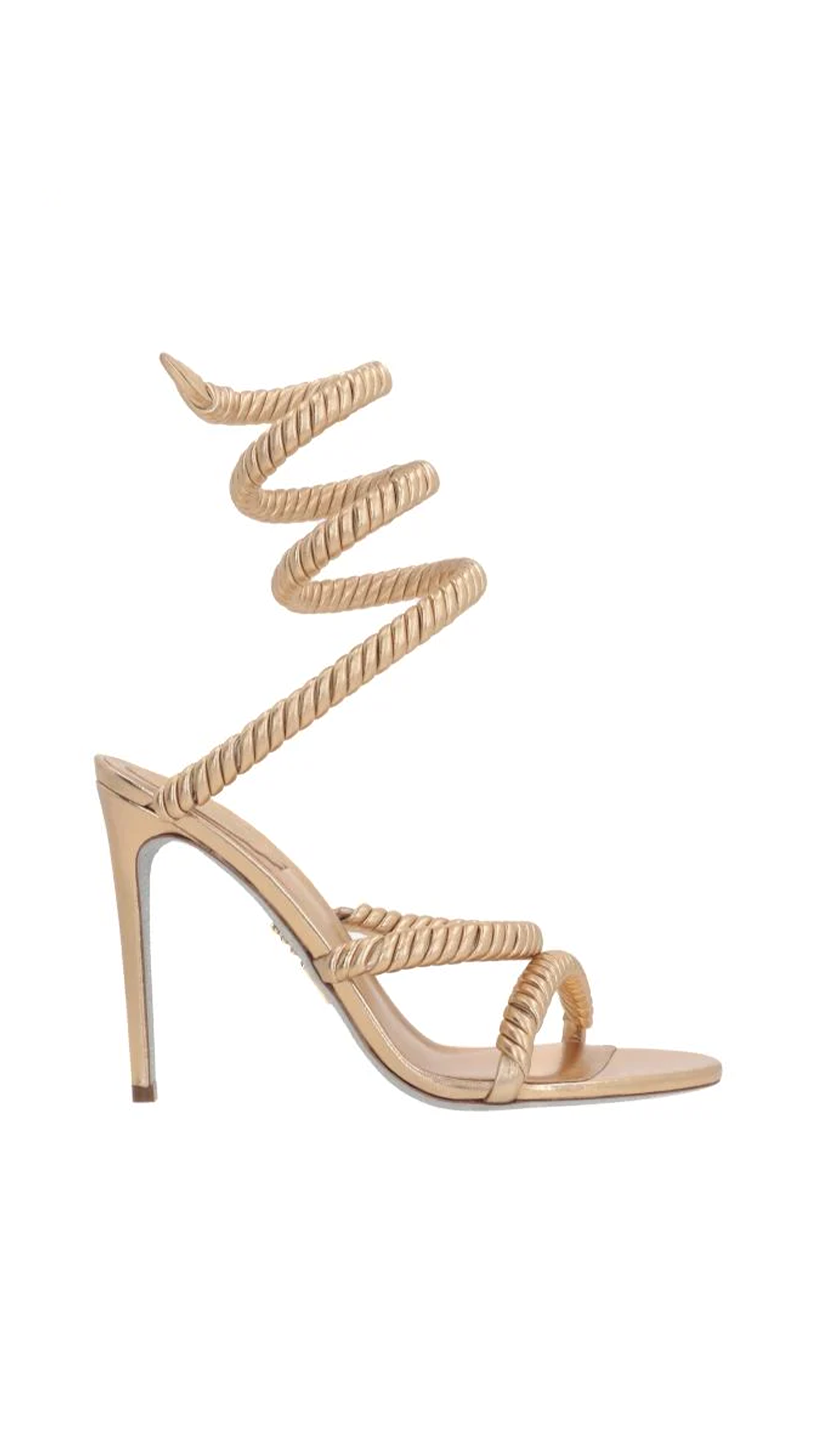 Cleo 105 Laminated Nappa Sandals - Gold
