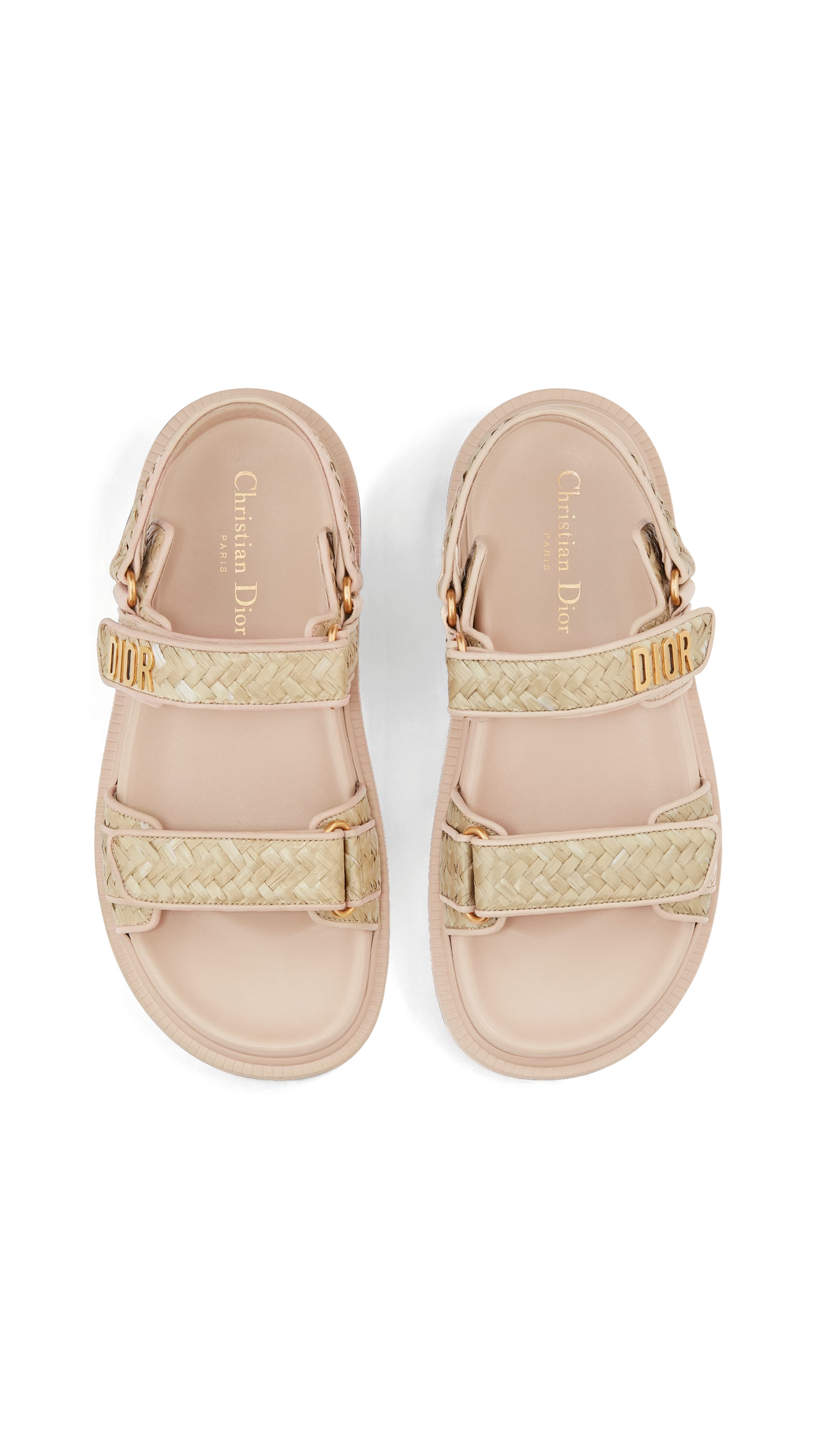 Dioract Raffia Sandals - Beige