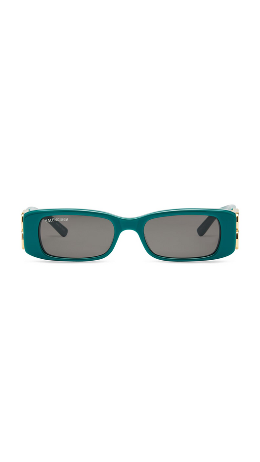 Dynasty Rectangle Sunglasses - Green