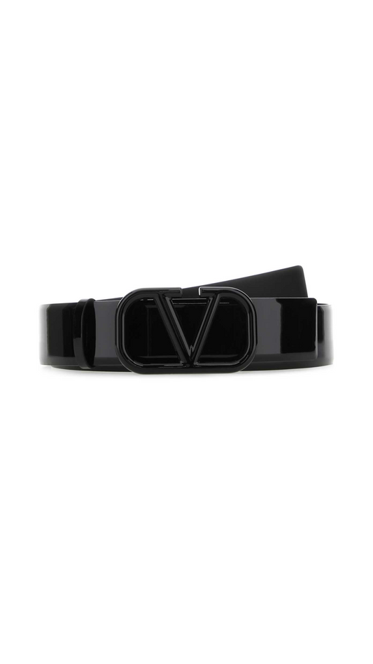Vlogo Glossy Belt - Black