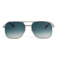 1980 Gradient Sunglasses - Silver Antique