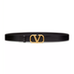 Vlogo Signature Calfskin Belt 30MM - Black