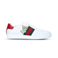 Ace Leather Low-top Sneakers - White/Red/Green