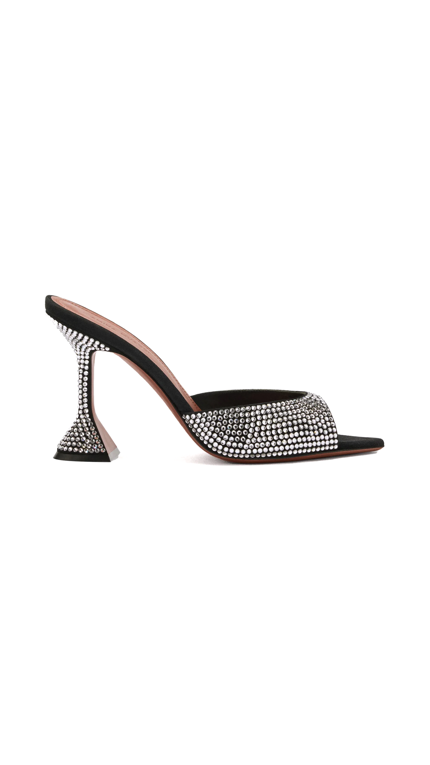 Caroline Crystal Slipper - Black
