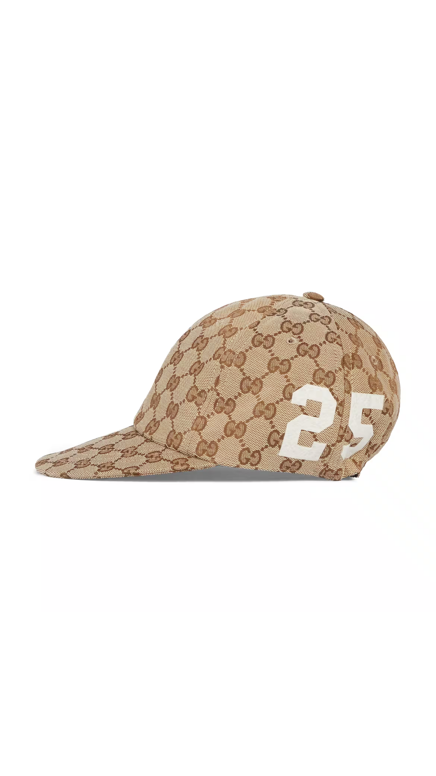GG Conton Canvas Baseball Hat - Beige/Ebony