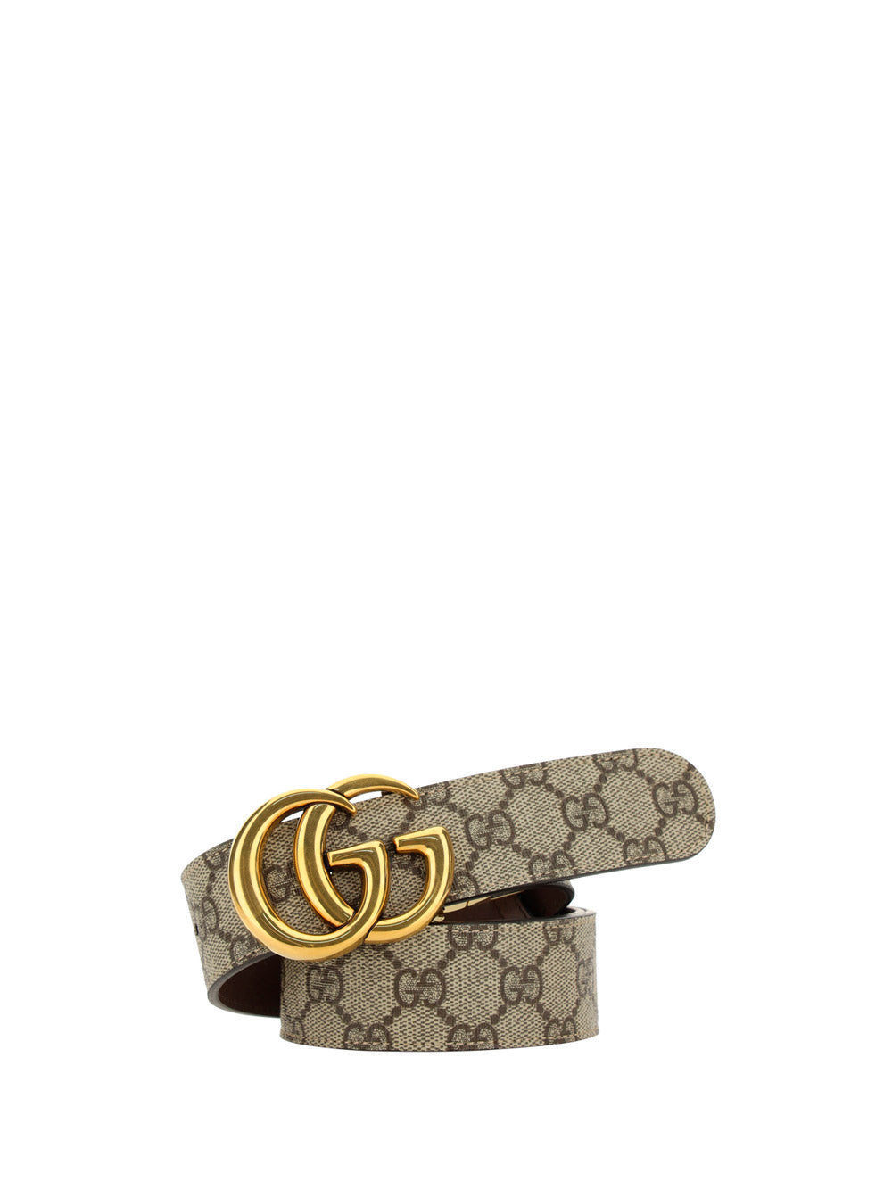 GG Marmont Reversible Belt - Beige/Ebony/Brown