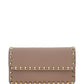 Rockstud Grainy Calfskin Chain Pouch - Poudre
