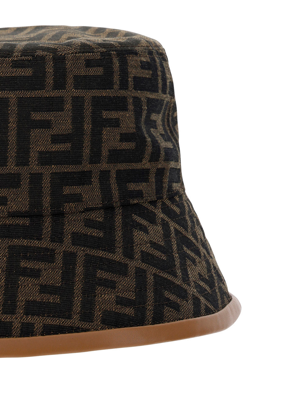 FF Fabric Bucket Hat - Brown