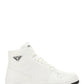 Leather High-Top Sneakers - White