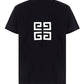 4G Embroidered Oversized T-Shirt - Black.