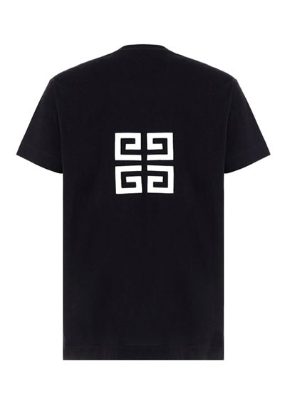 4G Embroidered Oversized T-Shirt - Black.