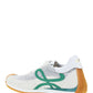 Flow Runner in Technical Mesh and Suede - Green