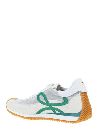 Flow Runner in Technical Mesh and Suede - Green