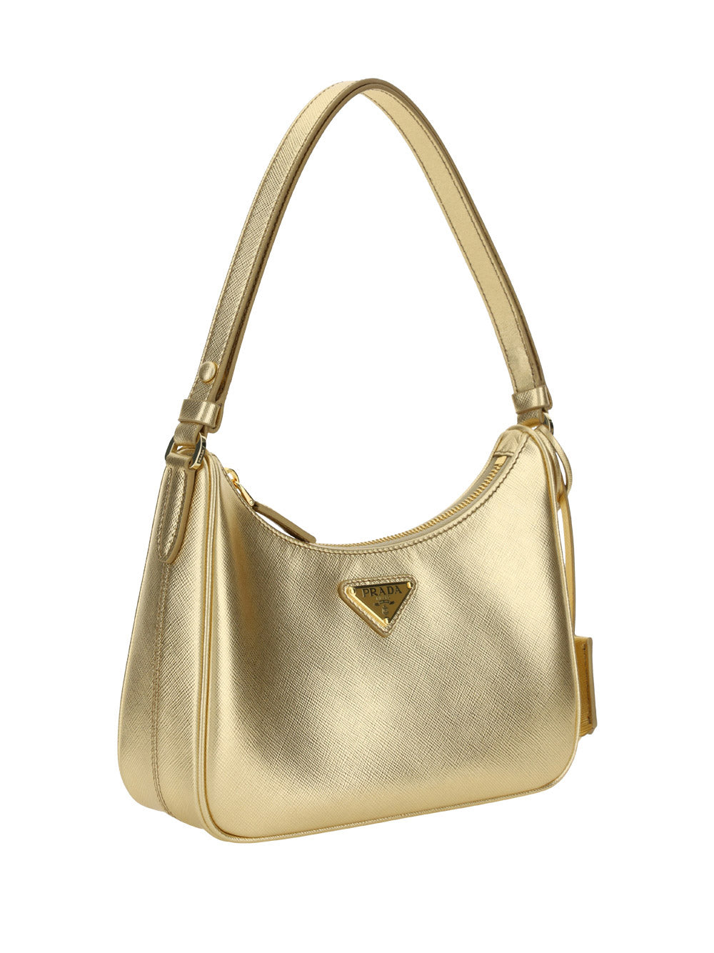 Saffiano Leather Mini Bag - Platinum