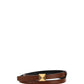 Reversible ONE STUD Belt in Glossy Calfskin - Brown / Black