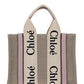 Small Woody Tote Bag - Beige / Pink