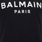 Cotton printed Balmain Paris logo T-shirt - Black