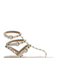Rockstud Calfskin Flat Flip-Flop Sandal - Light Ivory