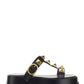 Roman Stud Flatform Sandals - Black