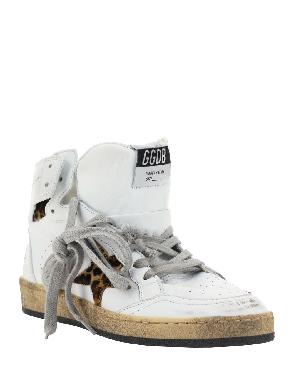 Sky Star Sneakers - White / Leopard