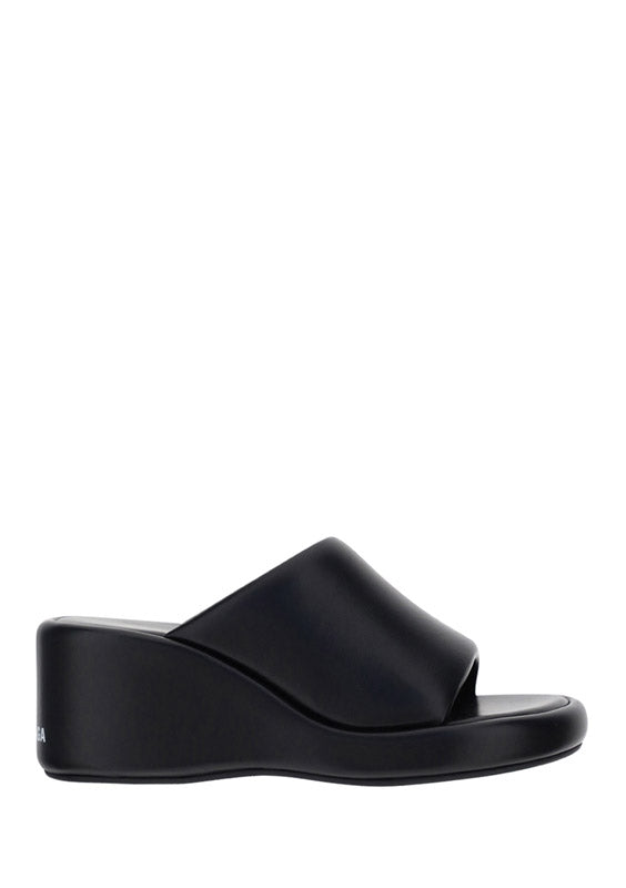 Rise Wedge Sandals - Black.