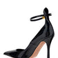 Tan-go Patent Leather Pump 100mm - Black
