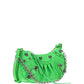 Le Cagole Mini Purse With Chain Crocodile Embossed - Green