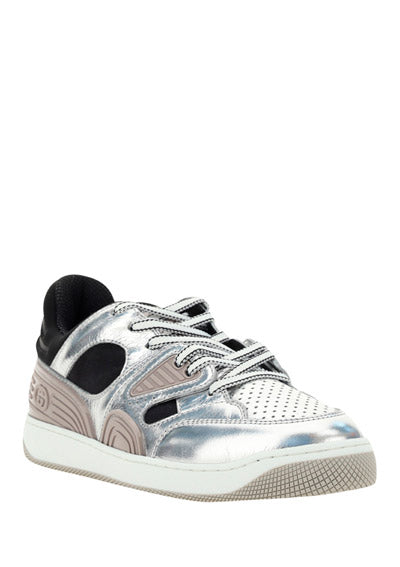 Men's Gucci Basket Sneakers - Silver