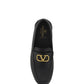 Vlogo Signature Grainy Calfskin Driving Shoe - Black/Gold