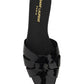 Tribute Flat Mules In Patent Leather - Black