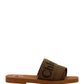 Woody Mule Sandals - Brown