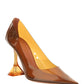 Ami Glass Pump - Brown