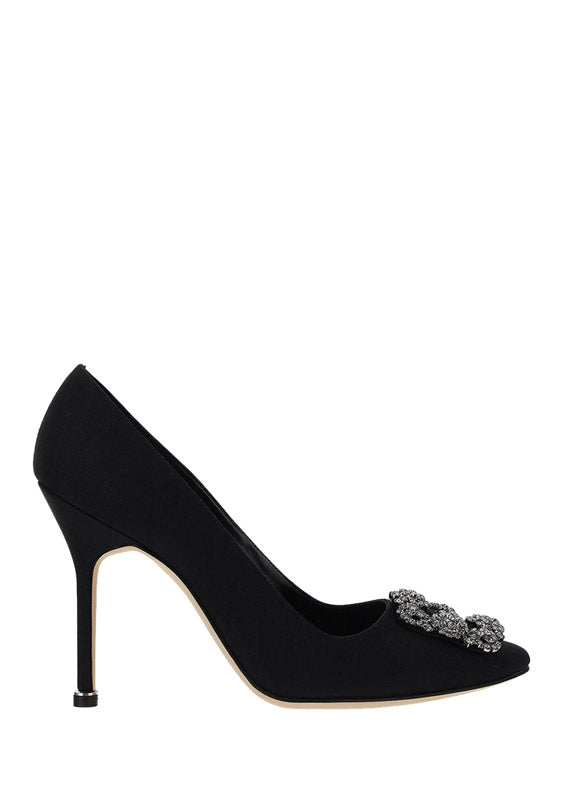 Hangisi 105 Velvet Pumps - Black