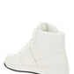 Leather High-Top Sneakers - White