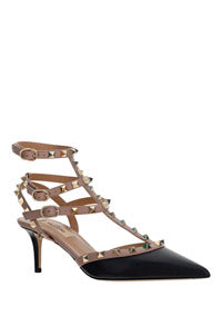 Rockstud Caged Pump 65mm - Black / Nude.