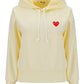 Heart-embroidered Pullover Hoodie
