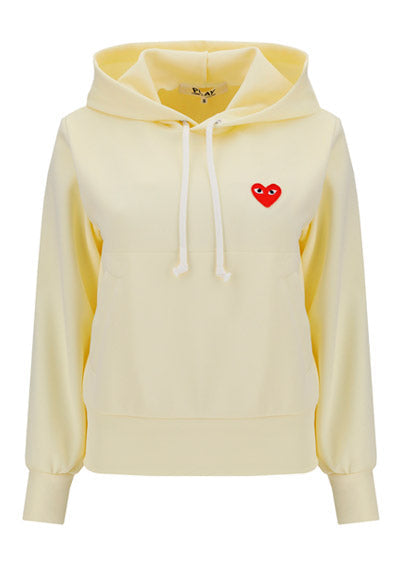 Heart-embroidered Pullover Hoodie