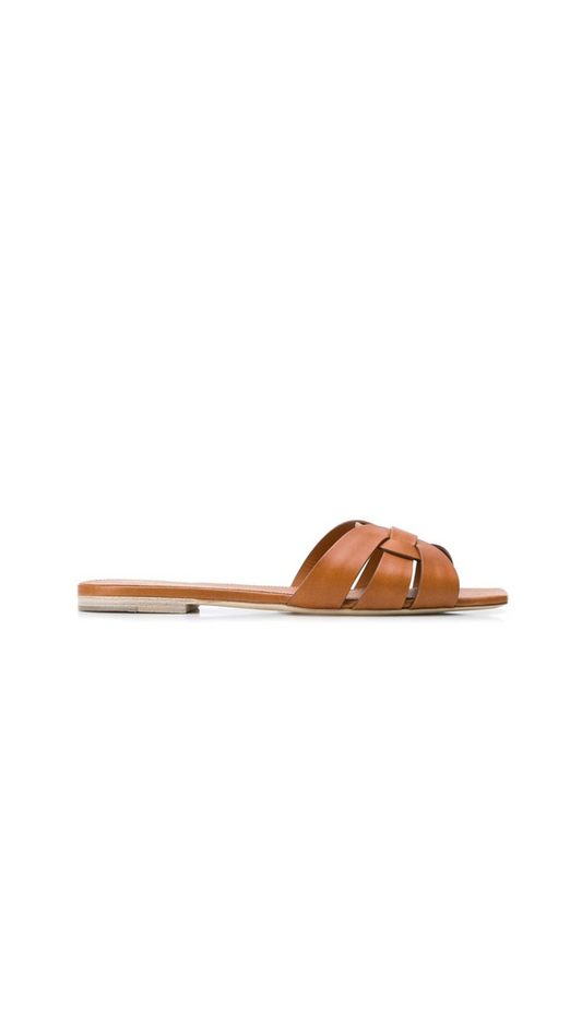Tribute Flat Sandals - Tan