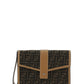 FF Fabric Clutch - Brown