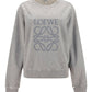 Distressed Anagram Sweatshirt in Cotton - Grey Melange