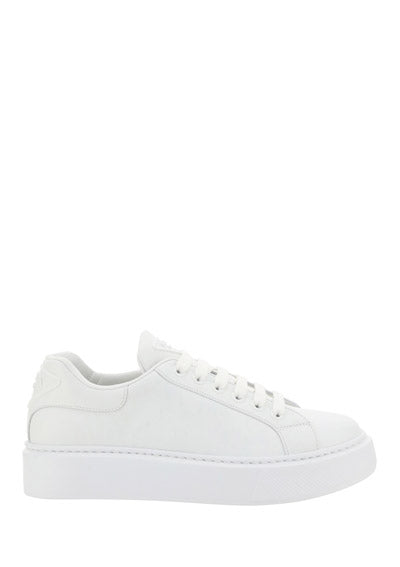 Prada Macro Leather Sneakers - White.