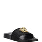 Barocco Palazzo Pool Slides - Black