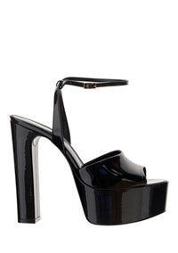 Jodie Platform Sandals In Patent Leather - Black