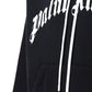 Curved Logo Hoodie - Black White