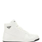 Leather High-Top Sneakers - White