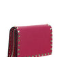 Rockstud Calfskin Chain Pouch - Blossom
