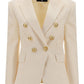 Grain de Poudre Double-Breasted Jacket - White
