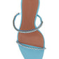 Gilda Crystal Sandals - Aqua Blue